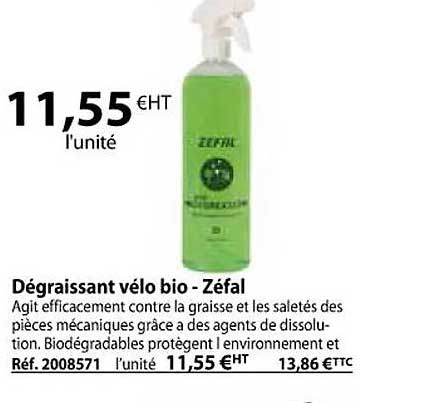 dégraissant vélo bio - zéfal