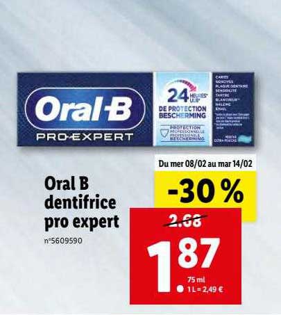 dentifrice pro expert oral b