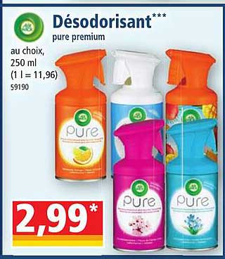 désodorisant pure premium air wick
