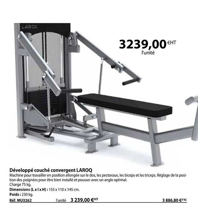 développé couché convergent laroq