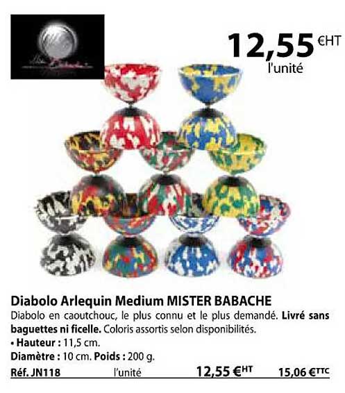 diabolo arlequin medium mister babache