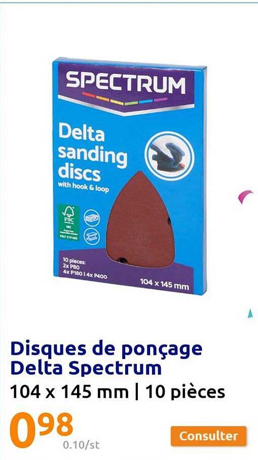 disques de ponçage delta spectrum
