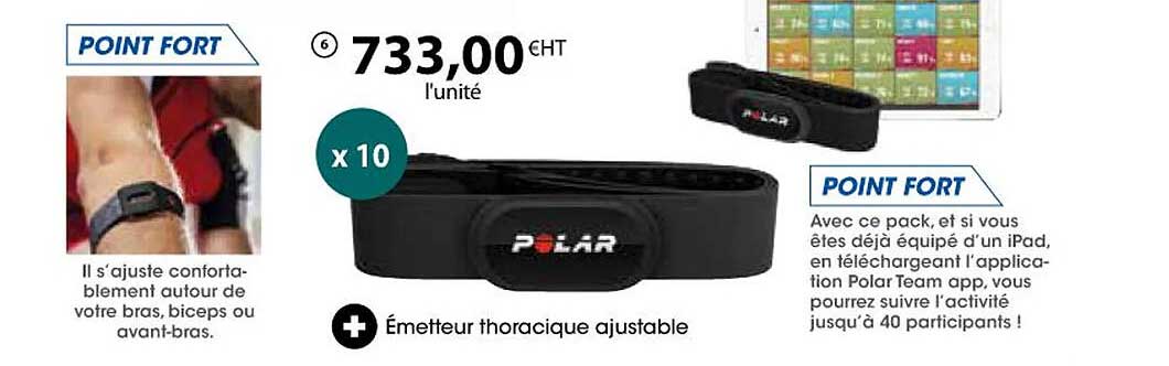 émetteur thoracique ajustable polar