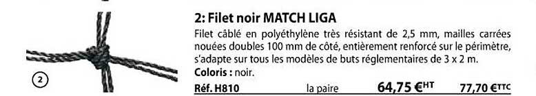 filet noir match liga