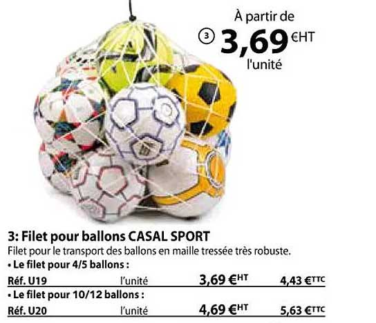 filet pour ballons casal sport