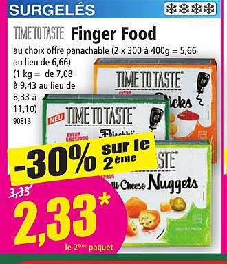 finger food time to taste