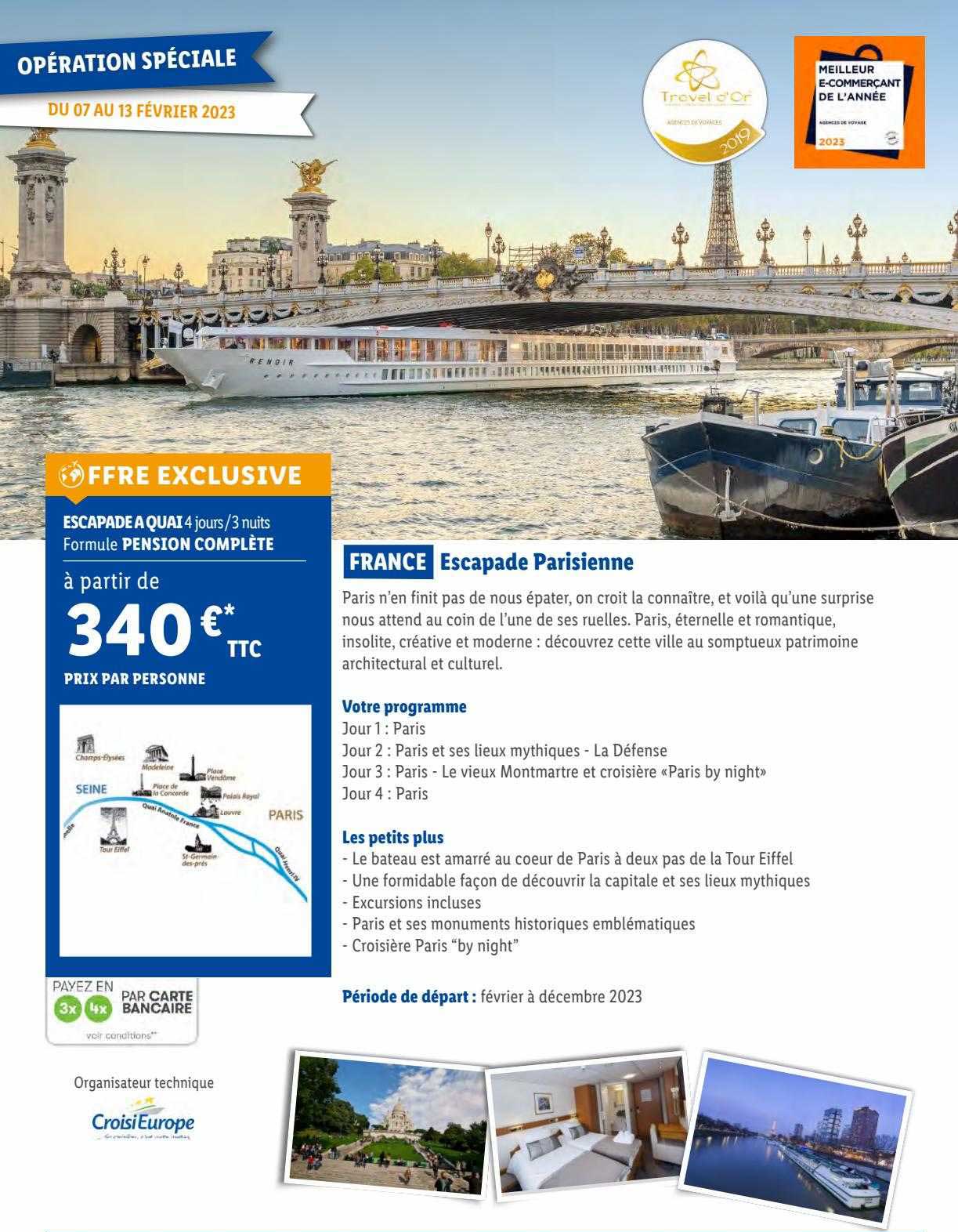 france escapade parisienne