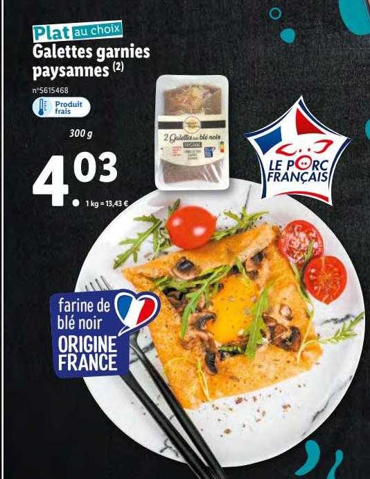 Galettes Garnies Paysannes