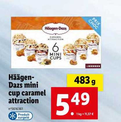 häagen-dazs mini cup caramel attraction