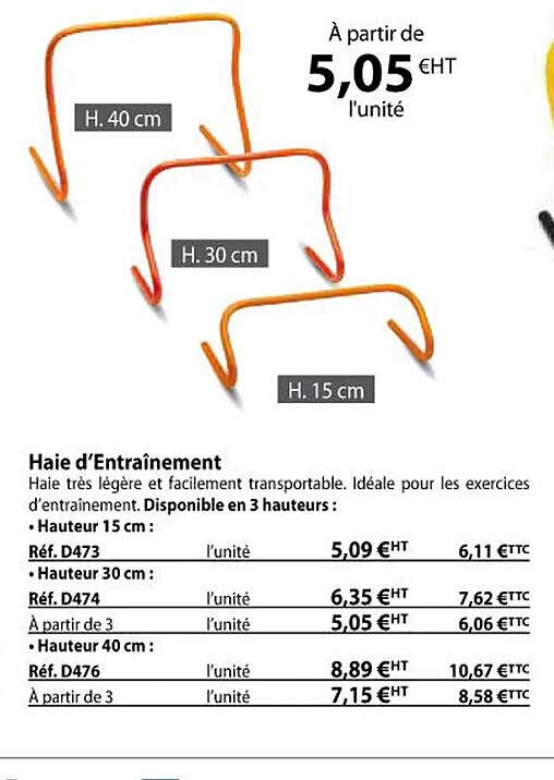 haie d'entraînement