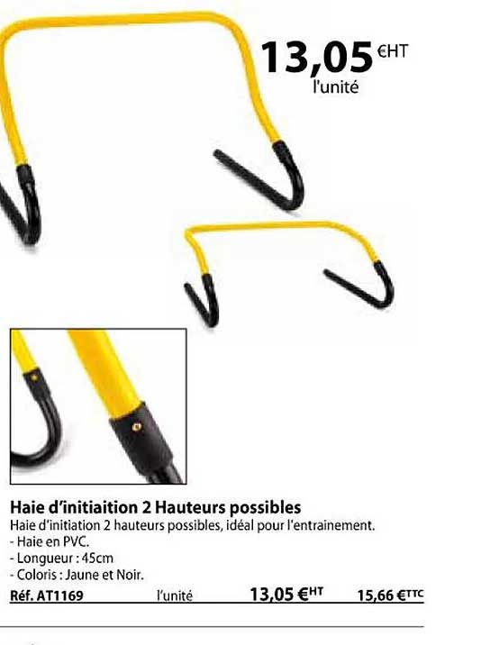 haie d'initiation 2 hauteurs possibles