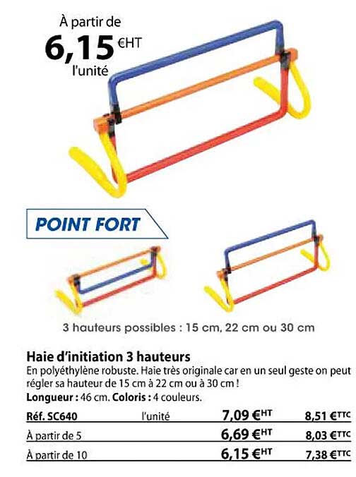 haie d'initiation 3 hauteurs