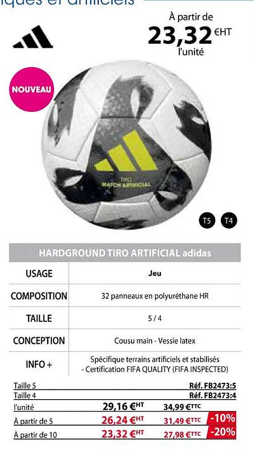 hardground tiro artificial adidas