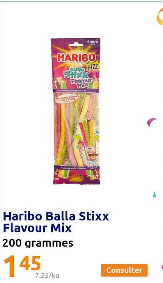 haribo balla stixx flavour mix