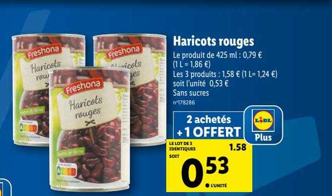 Haricots Rouges Freshona