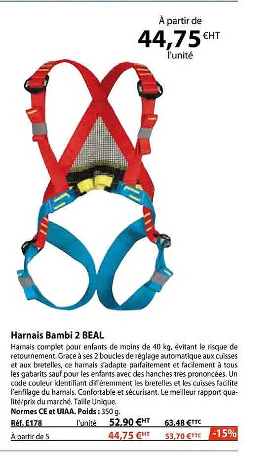 harnais bambi 2 beal