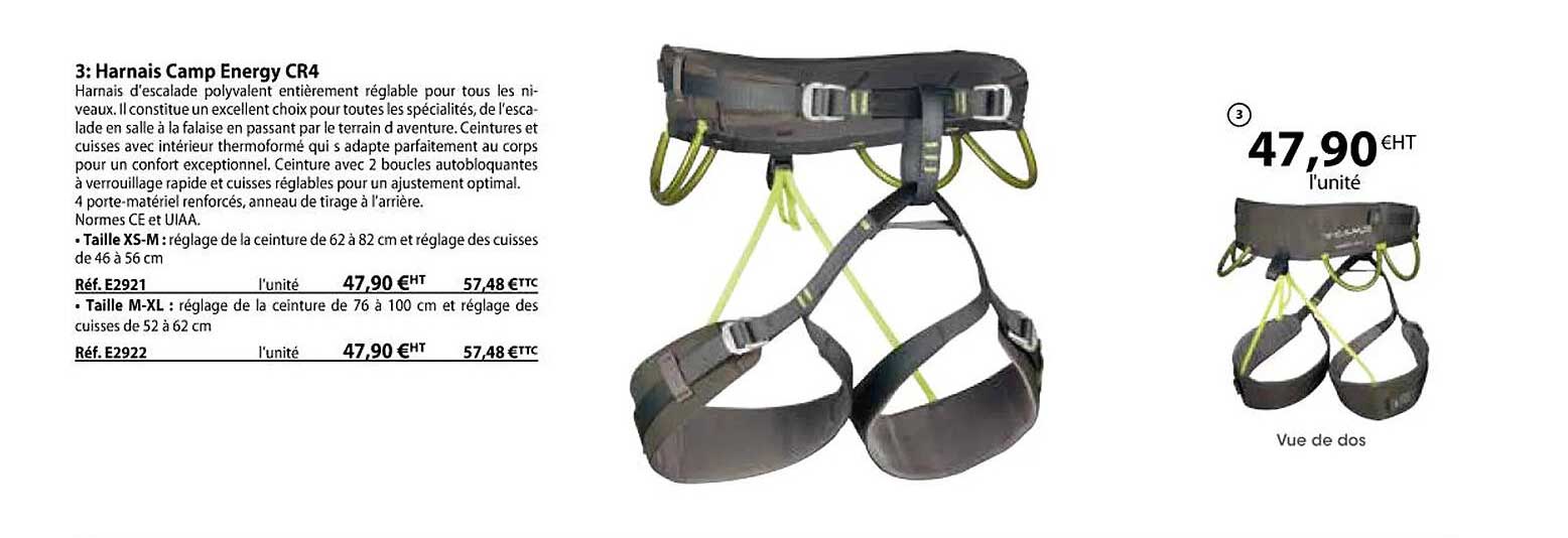 harnais camp energy cr4