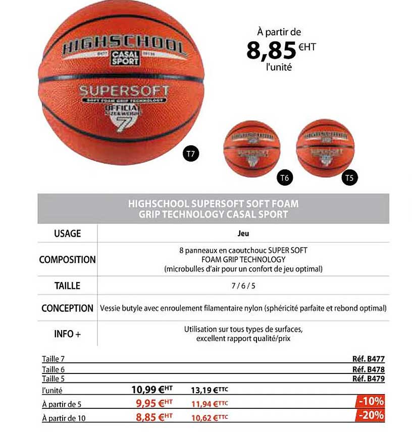 highschool supersoft soft foam grip technology casal sport