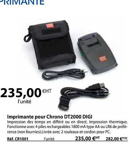 imprimante pour chrono dt2000 digi