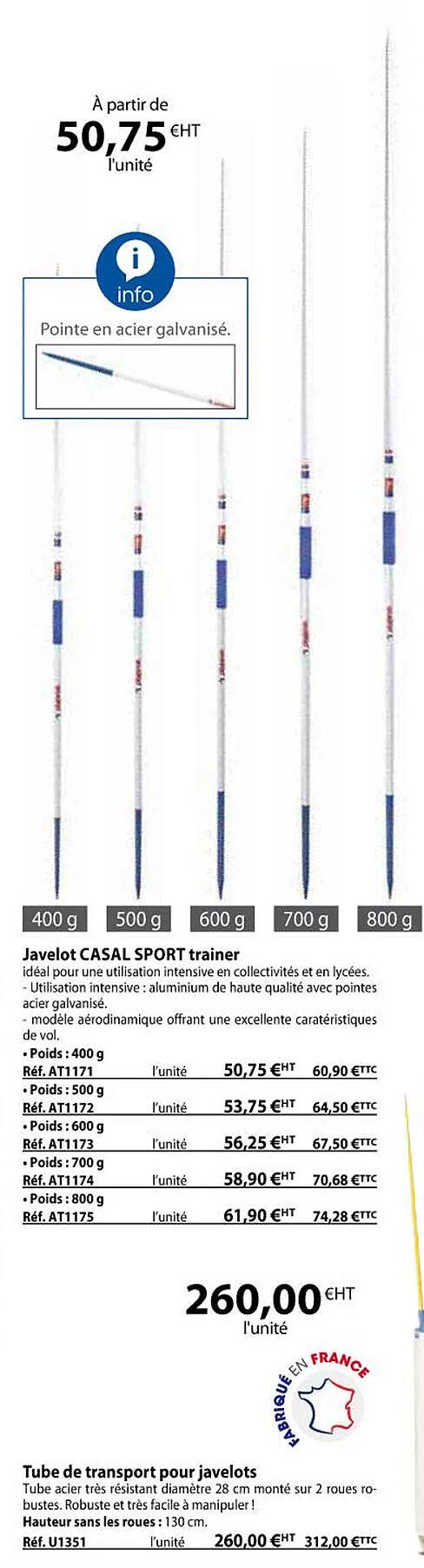 javelot casal sport trainer