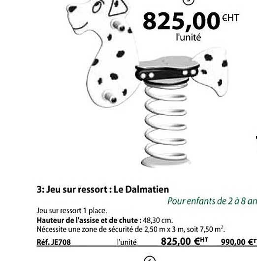 jeu sur ressort : le dalmatien