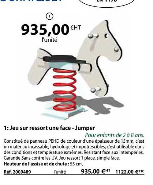 jeu sur ressort une face - jumper