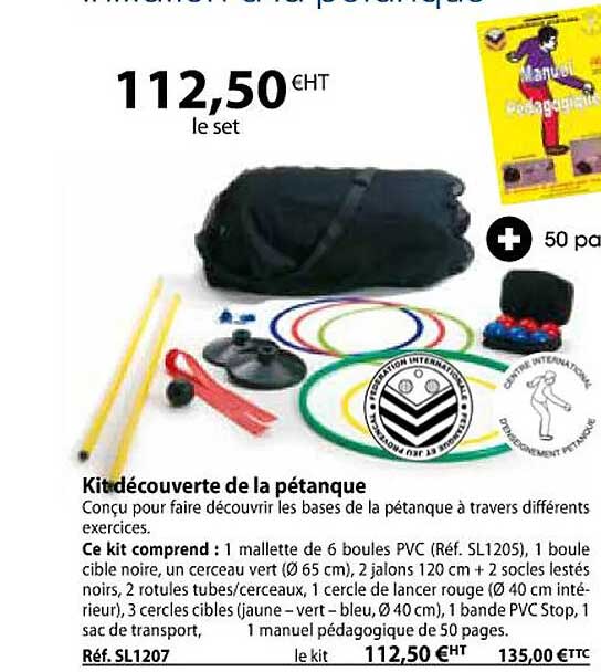 kit découverte de la pétanque