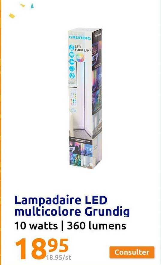 Lampadaire Led Multicolore Grundig