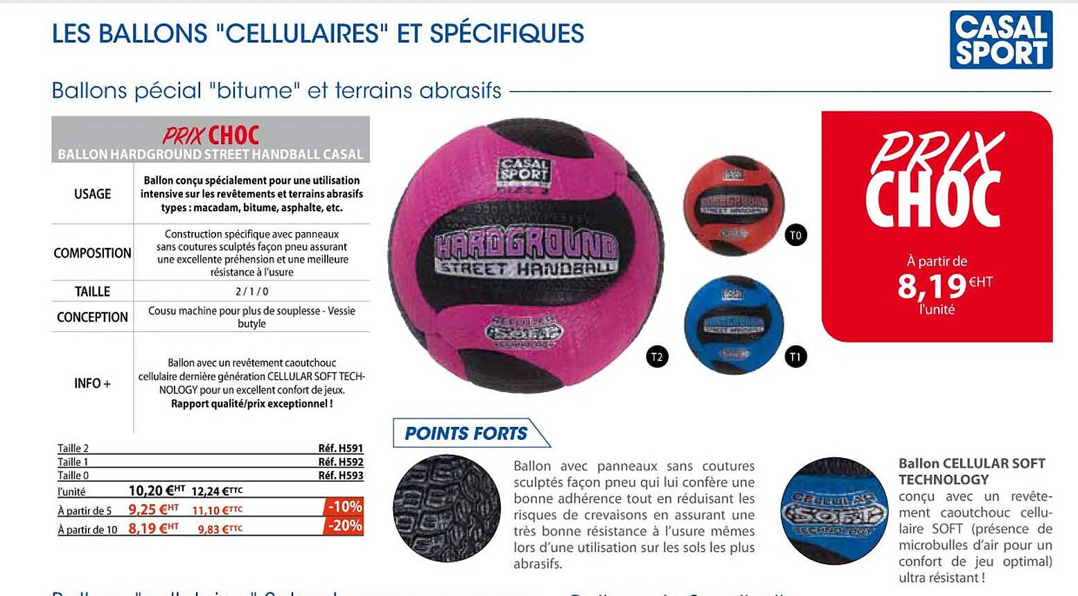 les ballons "cellulaires" et spécifiques