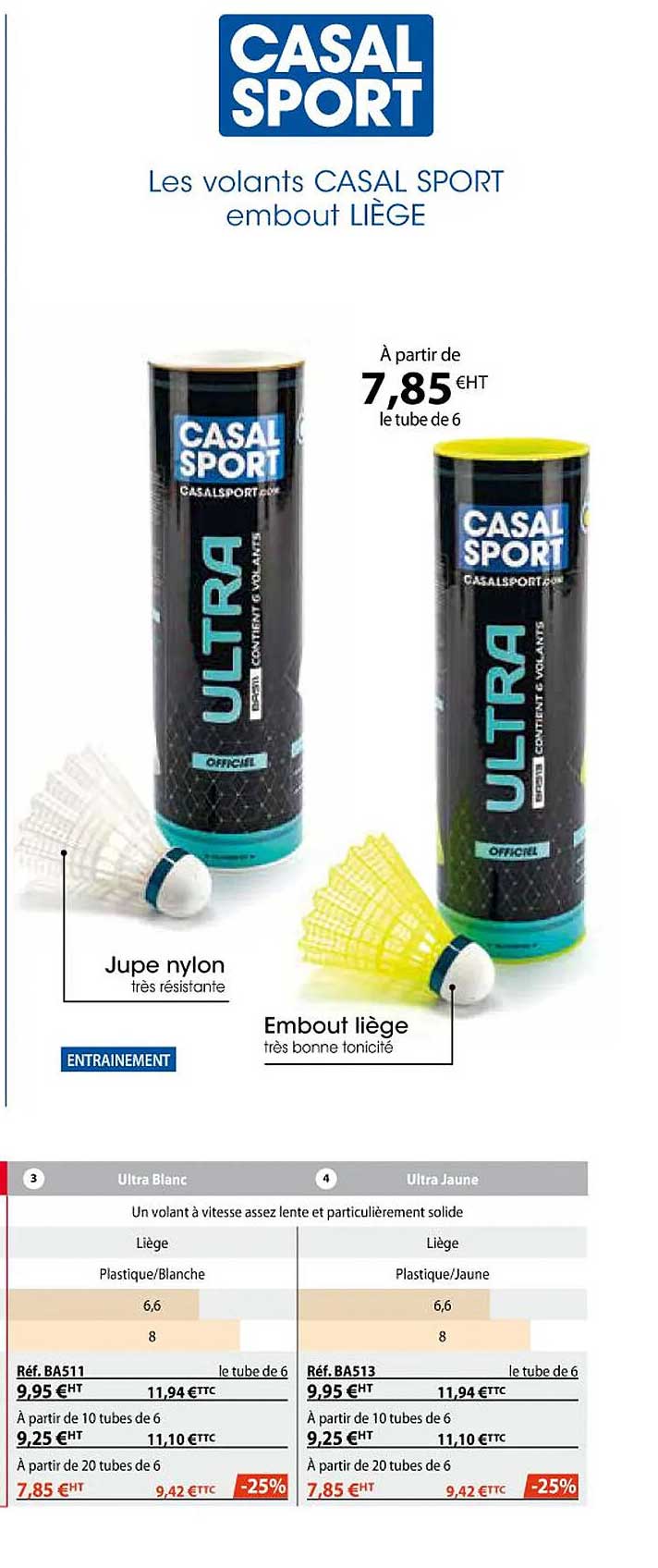 les volants casal sport embout liège