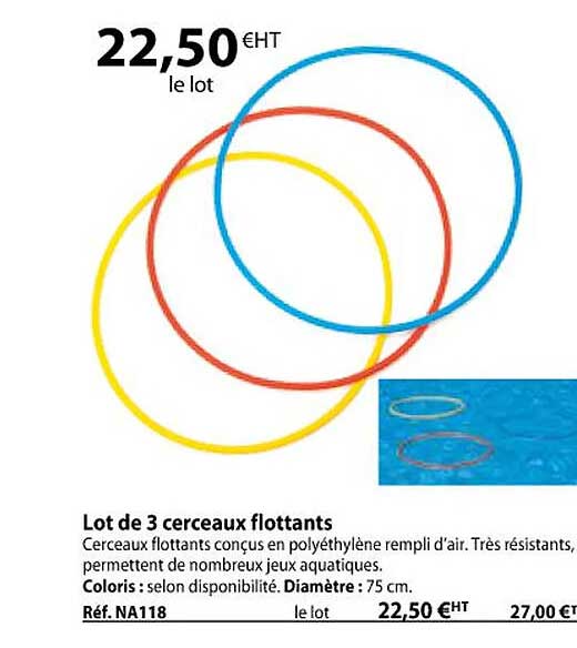 lot de 3 cerceaux flottants