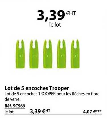 lot de 5 encoches trooper
