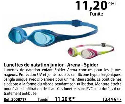 lunettes de natation junior - arena - spider