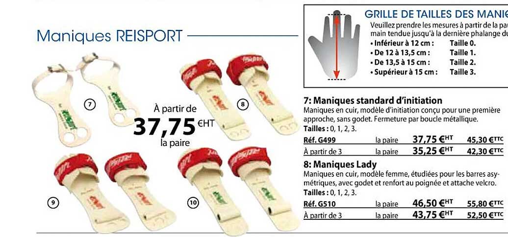 maniques standard d'initiation, maniques lady