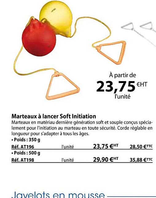 marteaux à lancer soft initiation