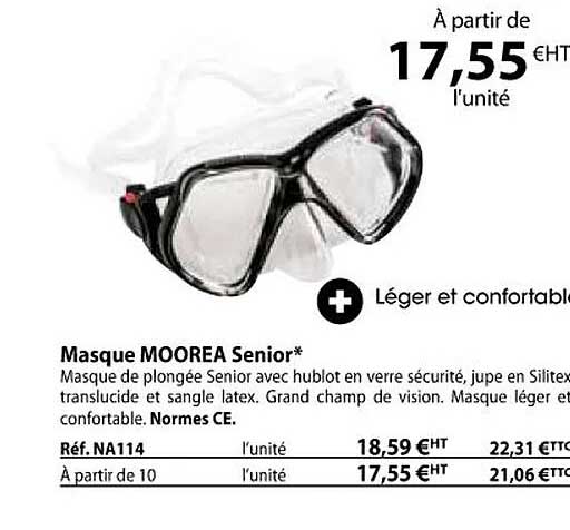 masque moorea senior