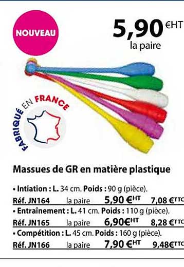 massues de gr en matière plastique