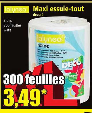 maxi essuie-tout décoré lalynea