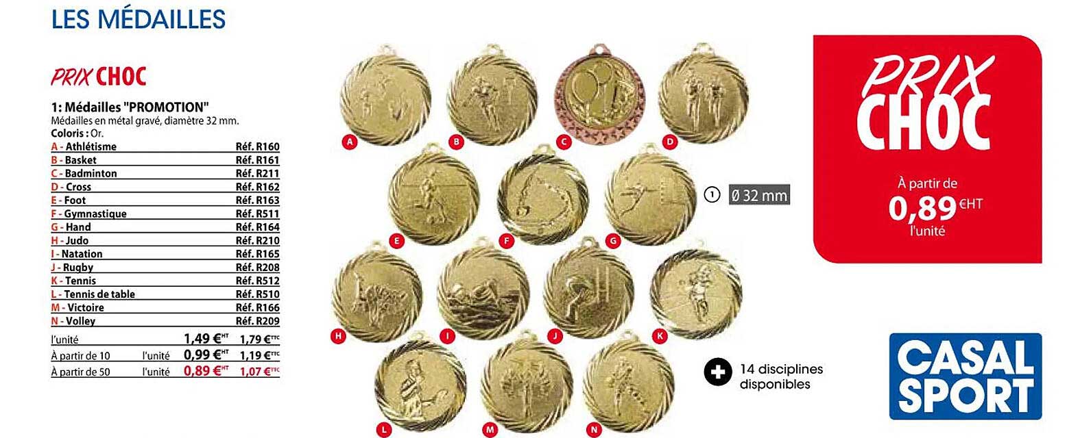 médailles "promotion"
