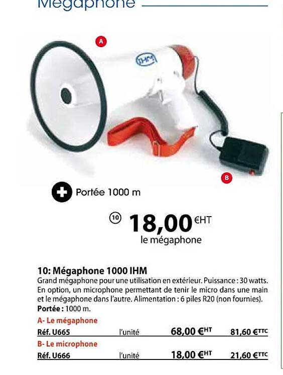 mégaphone 1000 ihm