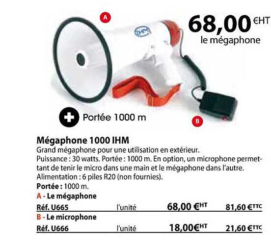 mégaphone 1000 ihm