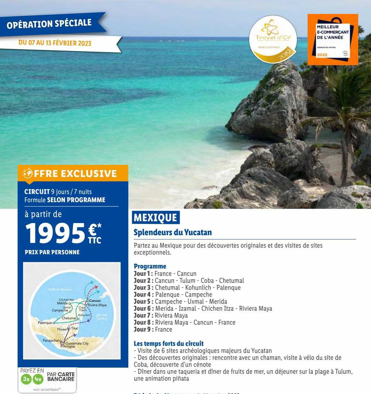 mexique : splendeurs du yucatan