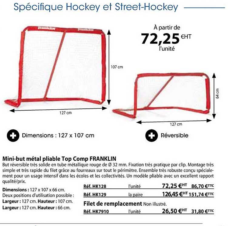 mini-but métal pliable top comp franklin