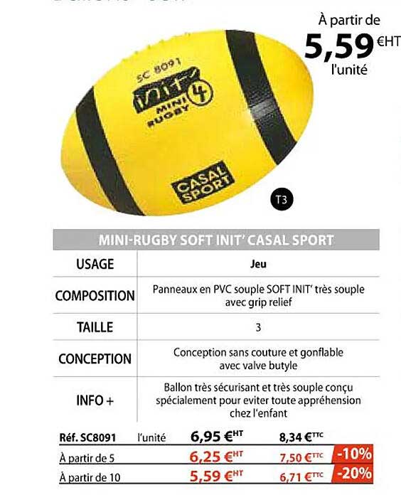 mini-rugby soft init' casal sport