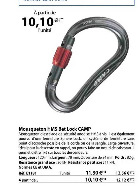 mousqueton hms bet lock camp