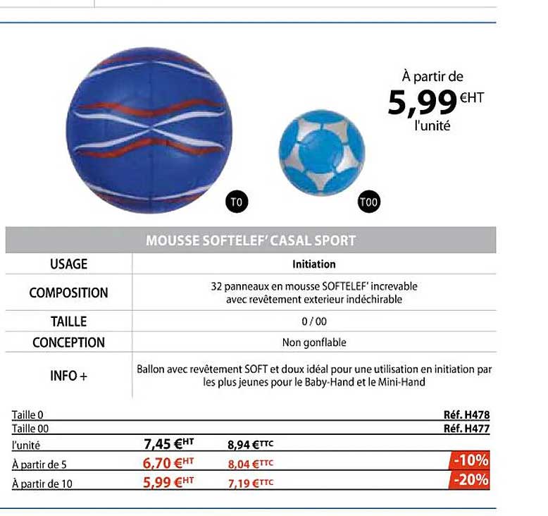 mousse softelef' casal sport