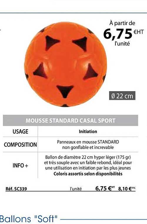 mousse standard casal sport