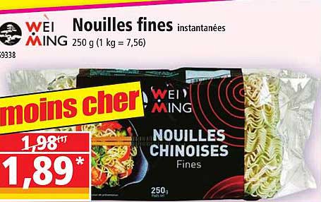 nouilles fines instantanées wei ming
