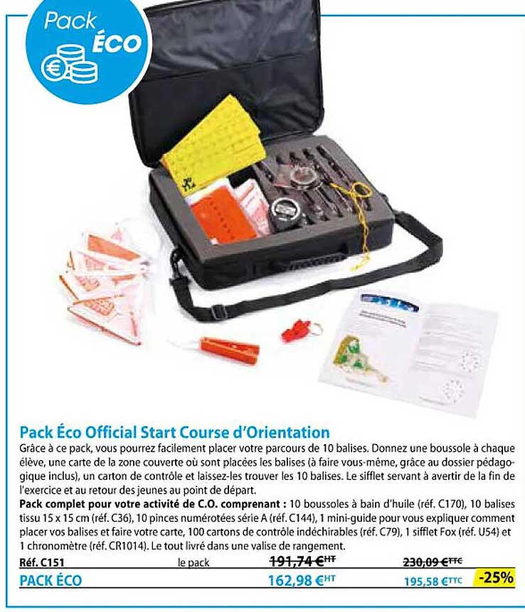 pack éco official start course d'orientation
