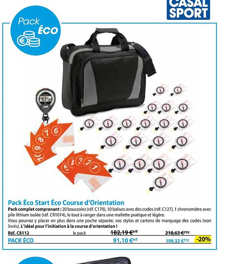 pack éco start éco course d'orientation